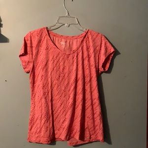 Pink style & co printed shirt